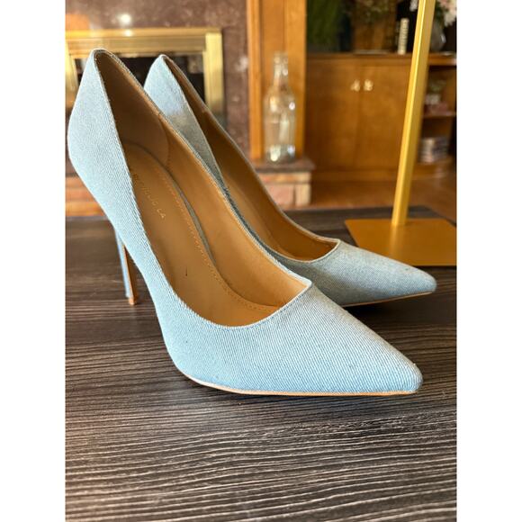 Shoe Republic LA Denim Stiletto Sz. 10 - Picture 6 of 9